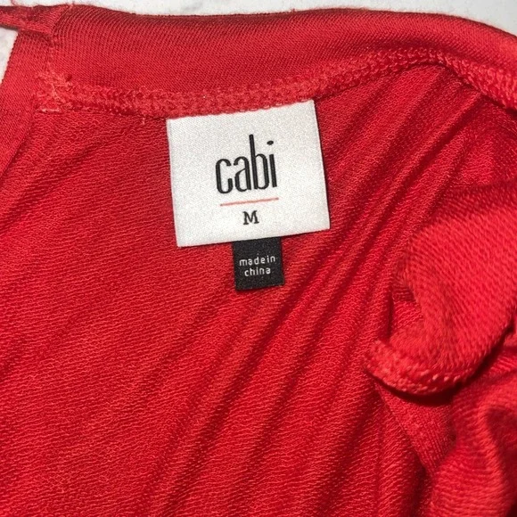 Cabi Jumpsuit Uptown Playsuit Sz M Red Soft Knit Sexy Comfy Stretchy Travel - Picture 7 of 9
